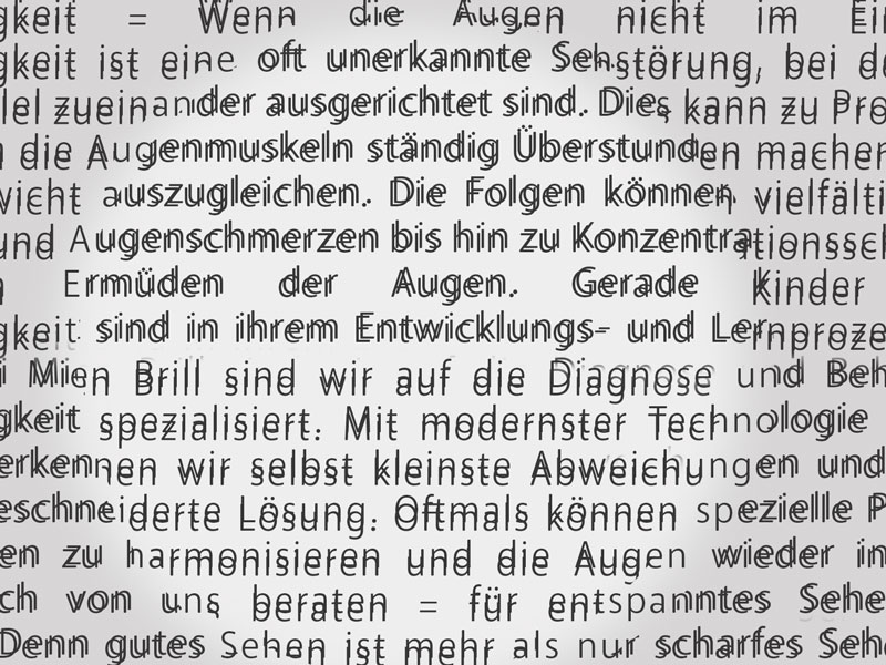 Sehstörung Winkelfehlsichtigkeit Winkelfehlsichtigkeit