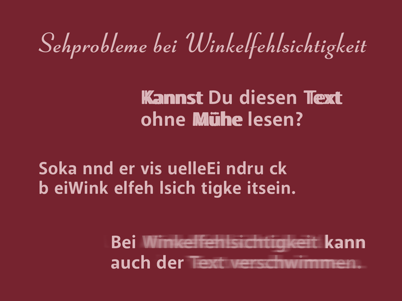 Symptome Winkelfehlsichtigkeit Symptome Winkelfehlsichtigkeit